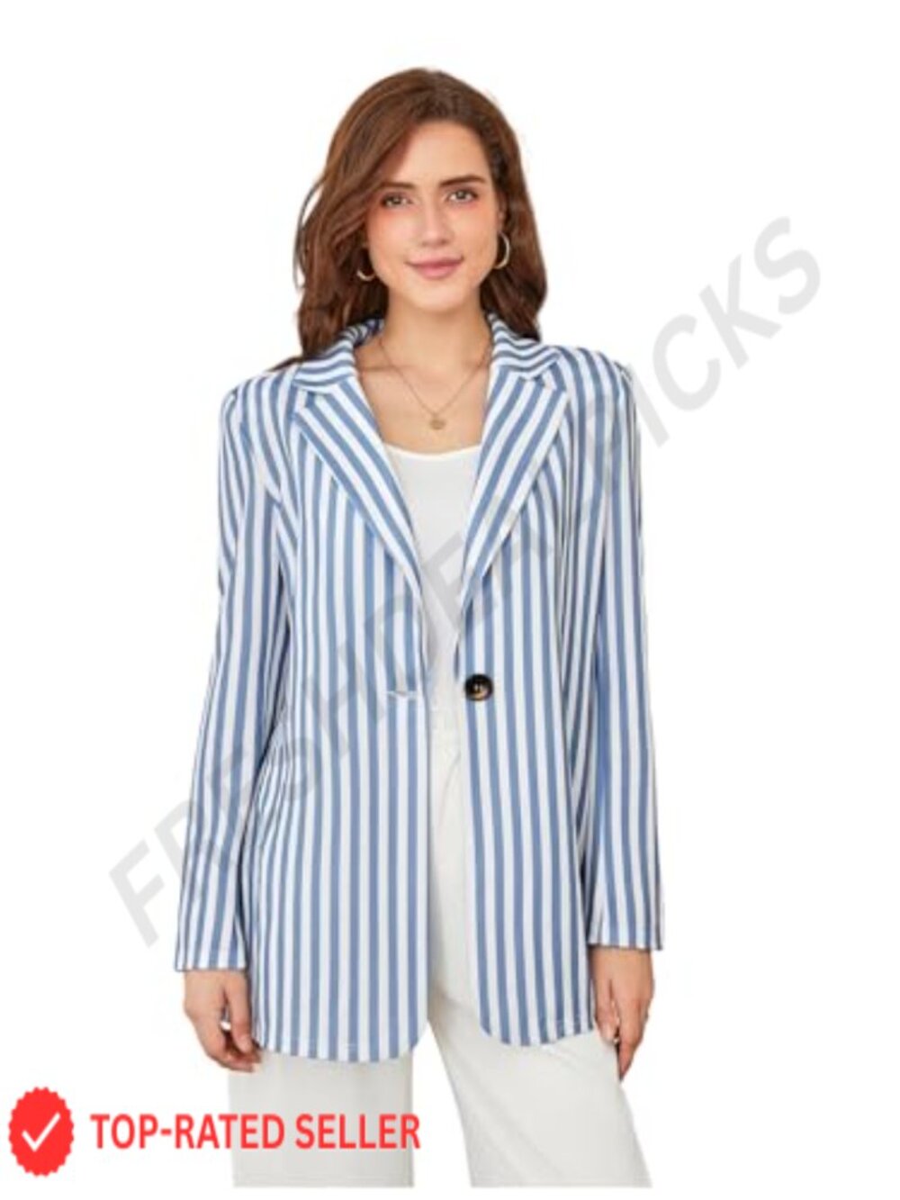 Women's Graphic Print Blazer Long Sleeve Notch Collar Casual Suit Jacket Work